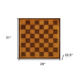 Olive Ash Burl Game Table - Homeroots - Flyclothing LLC