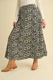 Aemi+Co Leopard Midi Skirt - Trendsi - Flyclothing LLC