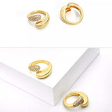 18K Gold-Plated Open Ring - Trendsi - Flyclothing LLC