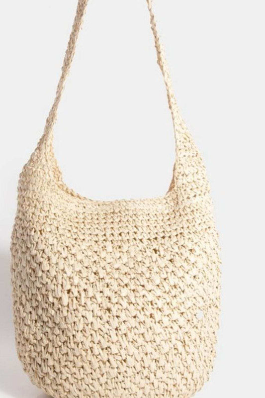 Fame Intricate Braided Hobo Shoulder Bag - Trendsi - Flyclothing LLC