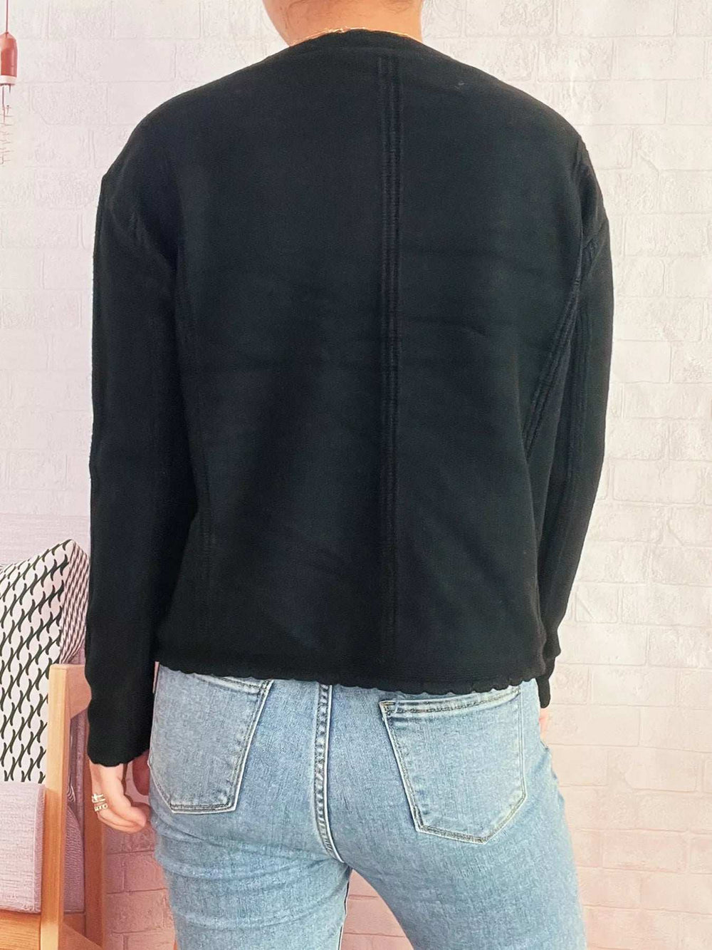 Cherry Embroidered Button Up Cardigan - Trendsi - Flyclothing LLC