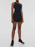 Single Shoulder Active Romper - Trendsi - Flyclothing LLC