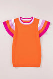 Color Block Round Neck Knit Top - Trendsi - Flyclothing LLC