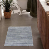 2' X 4' Navy Blue Decorative Stripes Area Rug - Homeroots - Flyclothing LLC