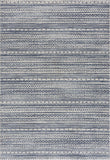 4' X 6' Navy Blue Decorative Stripes Area Rug - Homeroots - Flyclothing LLC