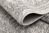 2' X 5' Gray Distressed Medallion Area Rug - Homeroots - Flyclothing LLC