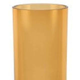 Amber Mouth Blown Bubble Glass Thick Walled Cylinder Vase - Homeroots - Flyclothing LLC