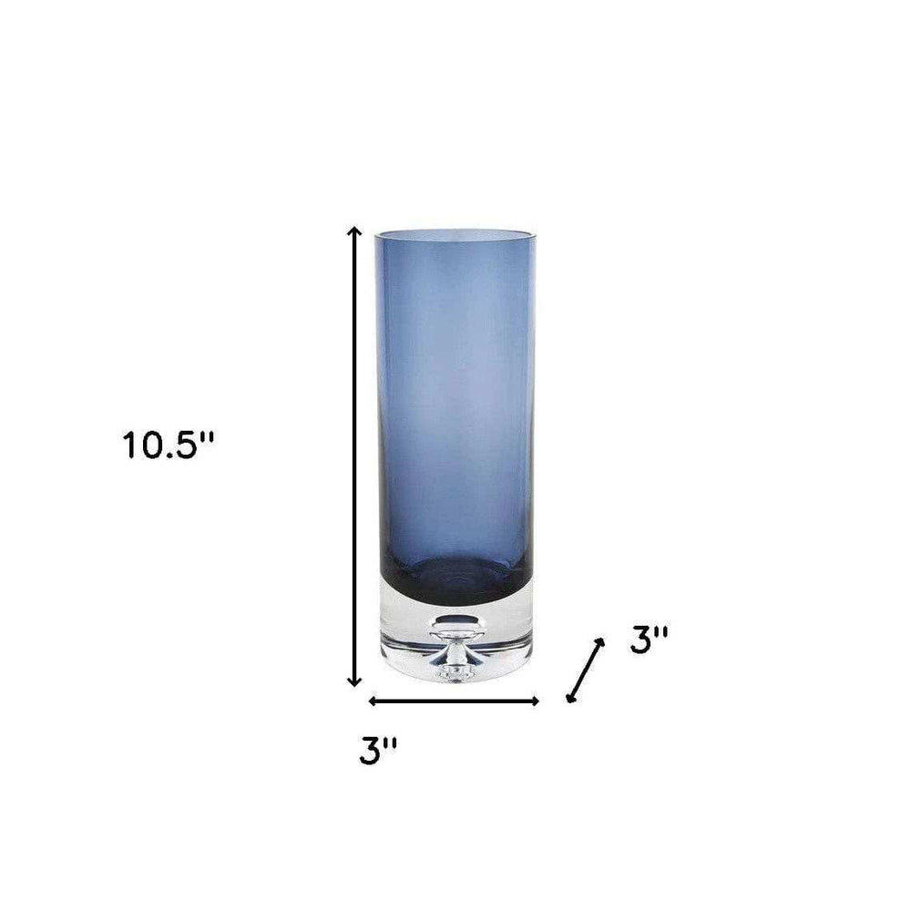 Glass Blue Ombre Cylinder Decorative Bottles - Homeroots - Flyclothing LLC