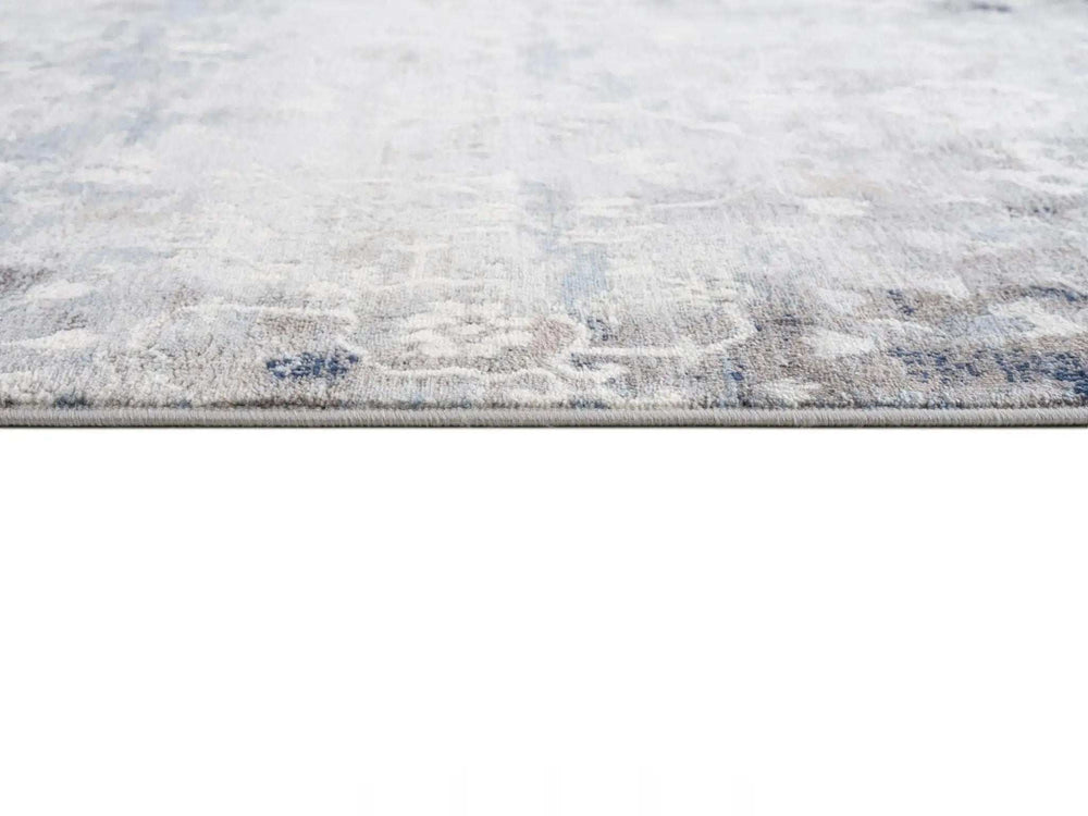 2' X 8' Navy And Beige Distressed Vines Runner Rug - Homeroots - Flyclothing LLC