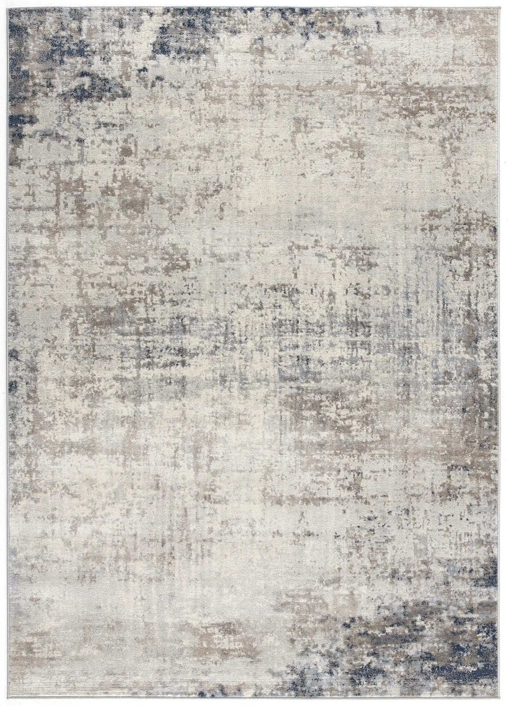 8' X 11' Navy Blue Distressed Striations Area Rug - Homeroots - Flyclothing LLC