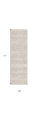 2' X 6' Ivory Distressed Ikat Pattern Area Rug - Homeroots - Flyclothing LLC