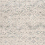 2' X 6' Ivory Distressed Ikat Pattern Area Rug - Homeroots - Flyclothing LLC