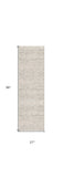 2' X 8' Ivory Distressed Ikat Pattern Runner Rug - Homeroots - Flyclothing LLC
