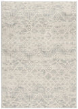 5' X 8' Ivory Distressed Ikat Pattern Area Rug - Homeroots - Flyclothing LLC