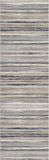 2' X 6' Blue And Beige Distressed Stripes Area Rug - Homeroots - Flyclothing LLC