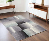 4' X 6' Gray Modern Geometric Area Rug - Homeroots - Flyclothing LLC