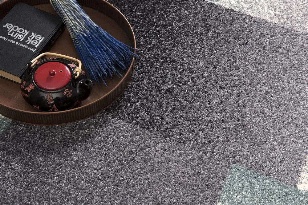 7' X 9' Gray Modern Geometric Area Rug - Homeroots - Flyclothing LLC