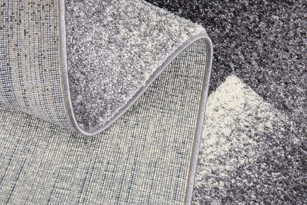 8' X 11' Gray Modern Geometric Area Rug - Homeroots - Flyclothing LLC