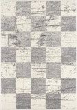 8' X 11' White And Gray Checkered Area Rug - Homeroots - Flyclothing LLC