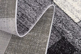 7' X 9' Gray Distressed Geometric Area Rug - Homeroots - Flyclothing LLC