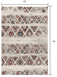 4' X 6' Cream Southwestern Area Rug - Homeroots - Flyclothing LLC