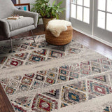 8' X 11' Cream Southwestern Area Rug - Homeroots - Flyclothing LLC
