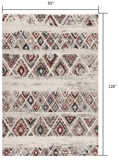 8' X 11' Cream Southwestern Area Rug - Homeroots - Flyclothing LLC