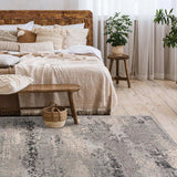4' X 6' Gray Modern Abstract Area Rug - Homeroots - Flyclothing LLC