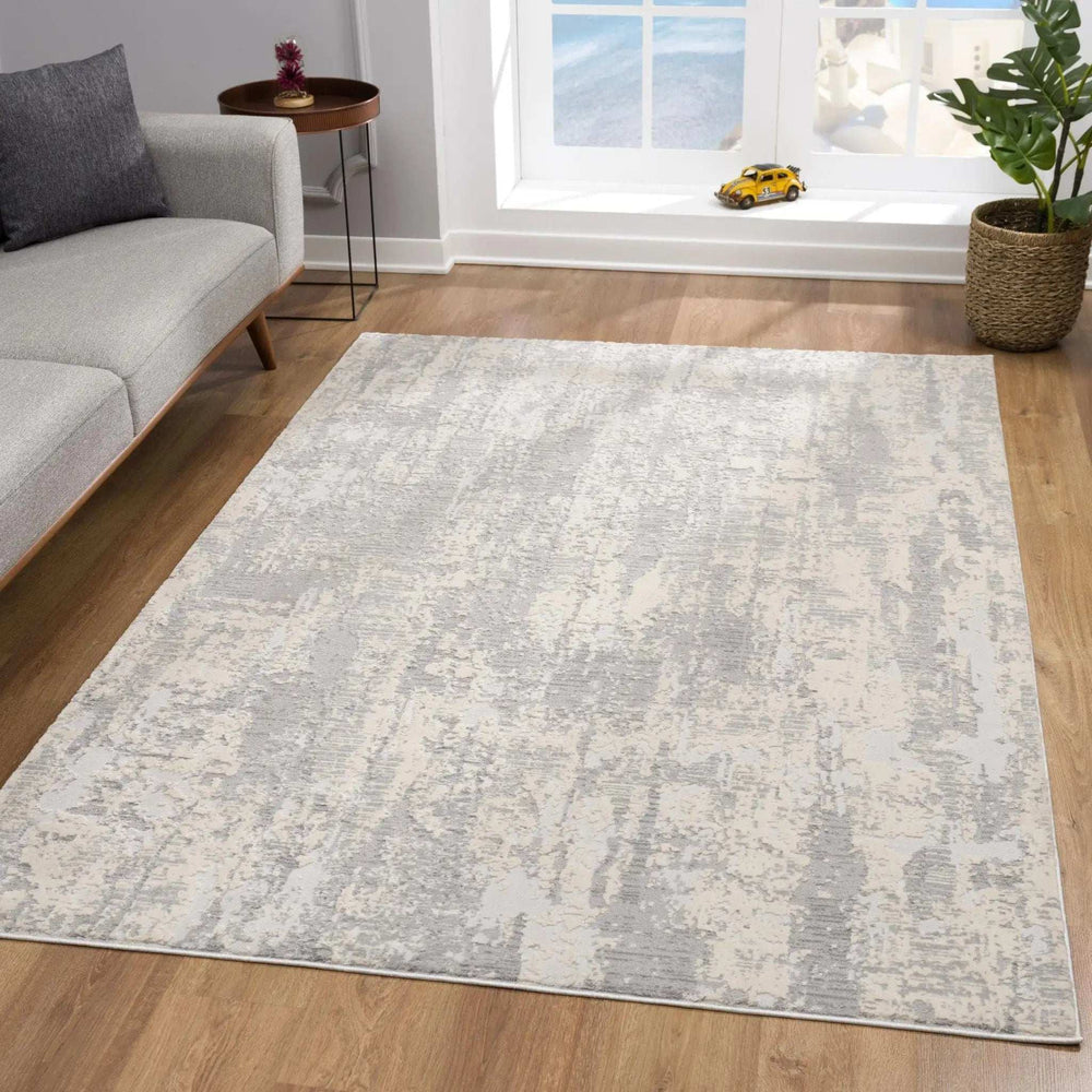 4' X 6' Gray Metro Modern Abstract Area Rug - Homeroots - Flyclothing LLC