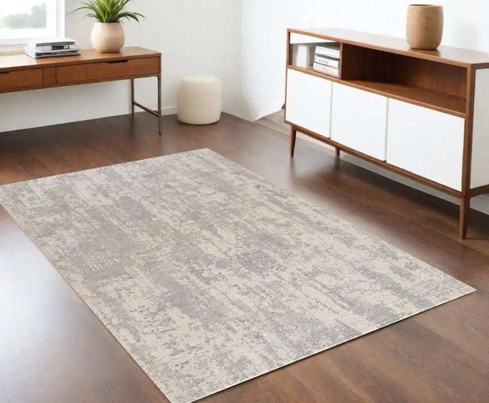 4' X 6' Gray Metro Modern Abstract Area Rug - Homeroots - Flyclothing LLC