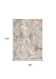 7' X 10' Beige And Ivory Abstract Area Rug - Homeroots - Flyclothing LLC
