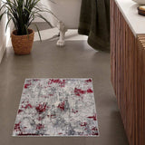 3' X 5' Red Abstract Dhurrie Area Rug - Homeroots - Flyclothing LLC