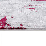 6' X 9' Red Abstract Dhurrie Area Rug - Homeroots - Flyclothing LLC