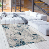 8' X 10' Blue Abstract Dhurrie Area Rug - Homeroots - Flyclothing LLC
