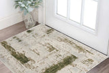 3' X 5' Green Abstract Dhurrie Area Rug - Homeroots - Flyclothing LLC