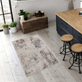 3' X 5' Beige Abstract Printed Area Rug - Homeroots - Flyclothing LLC