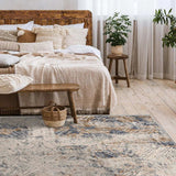 6' X 9' Beige Abstract Printed Area Rug - Homeroots - Flyclothing LLC