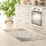 3' X 5' Gold Abstract Dhurrie Area Rug - Homeroots - Flyclothing LLC