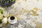 8' X 10' Gold Abstract Dhurrie Area Rug - Homeroots - Flyclothing LLC