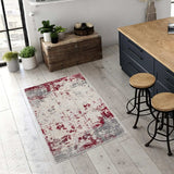 3' X 5' Red Abstract Dhurrie Area Rug - Homeroots - Flyclothing LLC