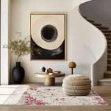 4' X 6' Red Abstract Dhurrie Area Rug - Homeroots - Flyclothing LLC