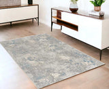4' X 6' Blue Abstract Dhurrie Area Rug - Homeroots - Flyclothing LLC