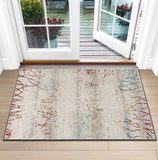 3' X 5' Gold And Ivory Abstract Branches Area Rug - Homeroots - Flyclothing LLC