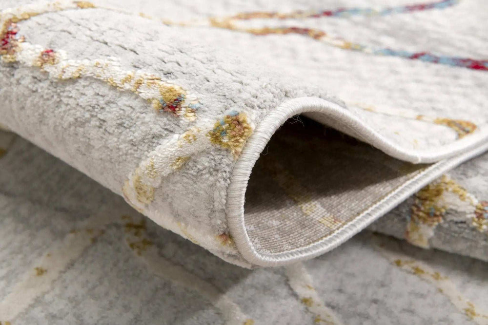 3' X 5' Gold And Ivory Abstract Branches Area Rug - Homeroots - Flyclothing LLC