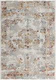 3' X 5' Gray And Beige Distressed Ornate Area Rug - Homeroots - Flyclothing LLC