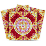 8" X 8" Golden Ruby Removable Peel And Stick Tiles - Homeroots - Flyclothing LLC