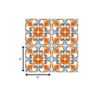 4" X 4" Queen Mosaic Removable Peel And Stick Tiles - Homeroots