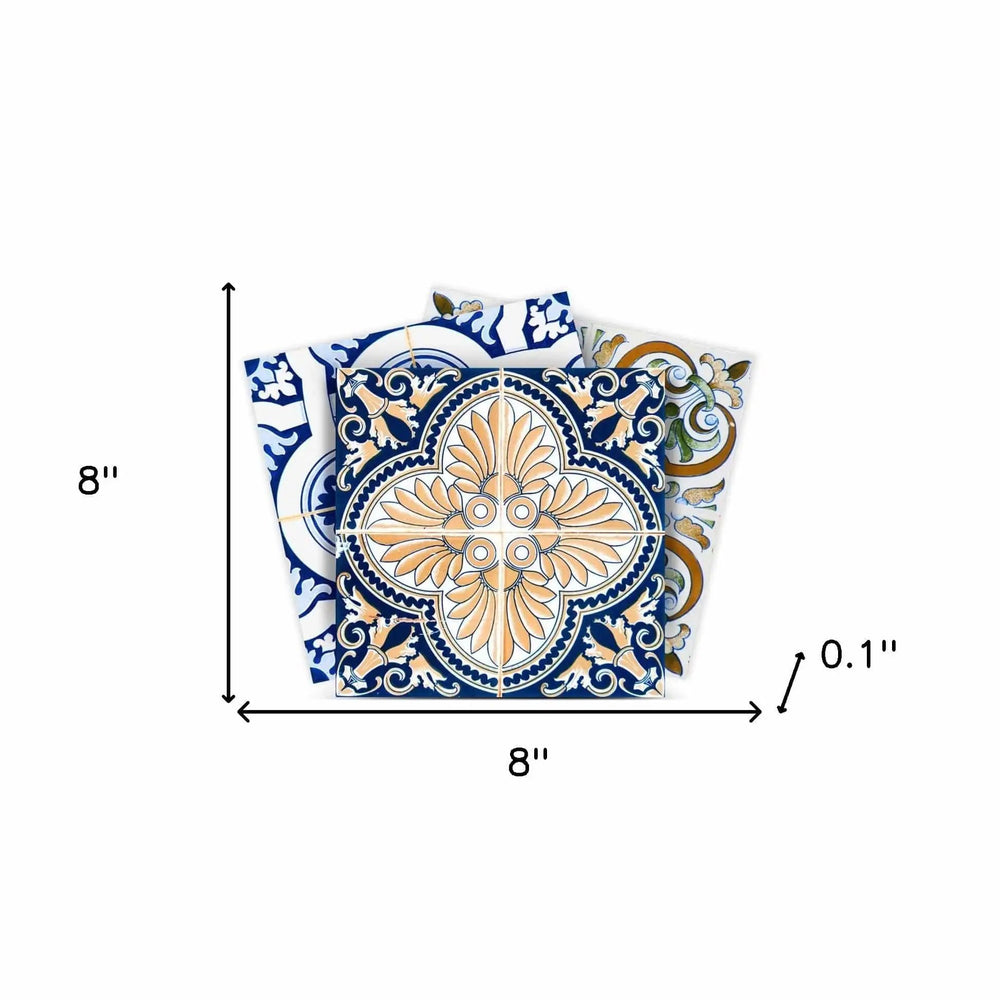 8" X 8" Dianna Mutli Mosaic Peel And Stick Tiles - Homeroots - Flyclothing LLC