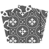 7" X 7" Gray And White Mosaic Peel And Stick Removable Tiles - Homeroots - Flyclothing LLC