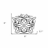 6" X 6" Black And White Silo Peel And Stick Removable Tiles - Homeroots